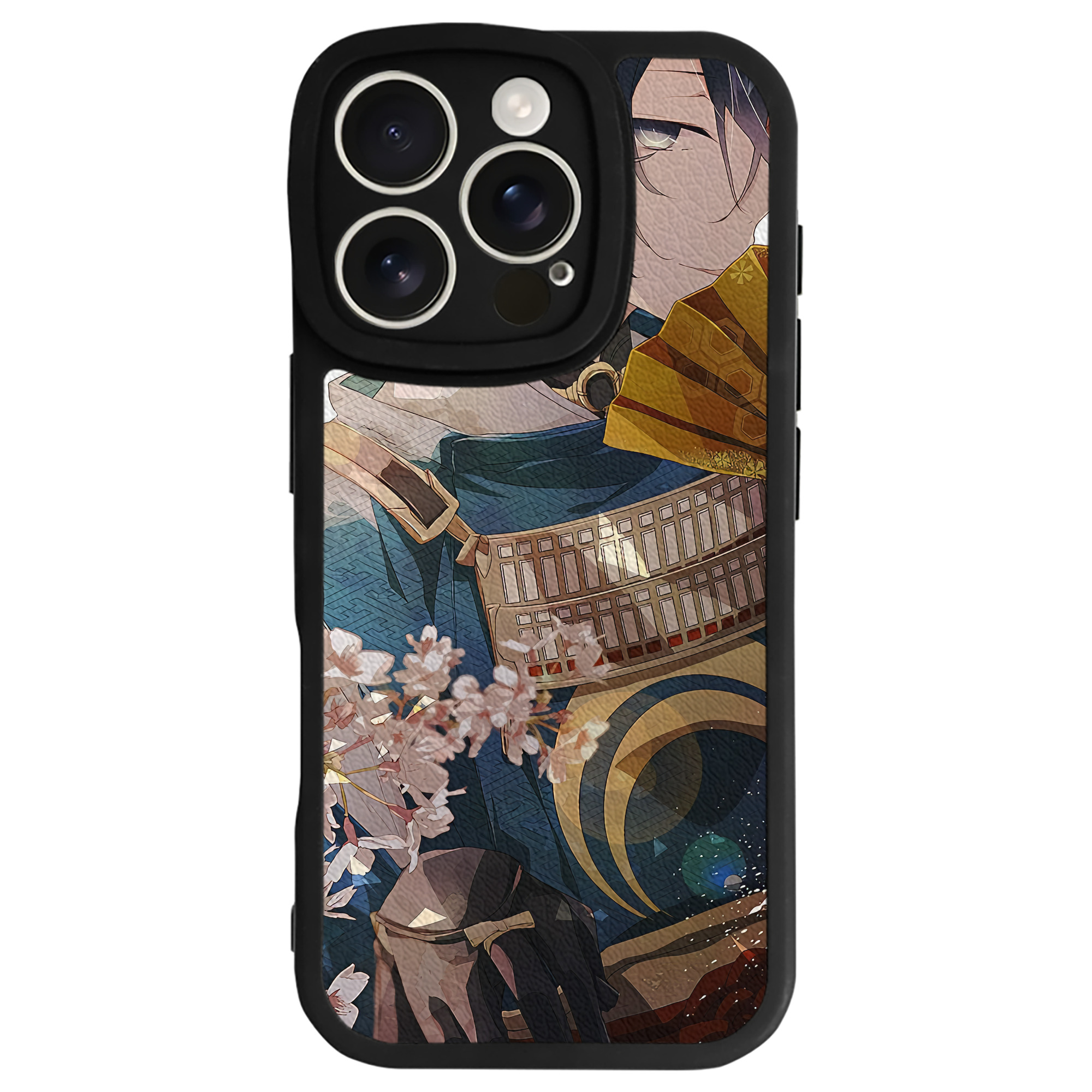 （画像用） 刀剣乱舞 Touken Ranbu 【iPhone 16シリーズ対応】シリコンスマホケース（レザー調） 材質：シリコン